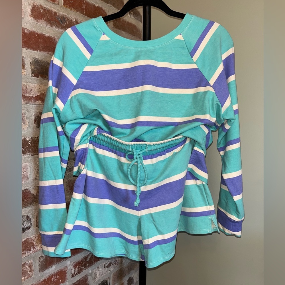 Wildfox striped lounge set | size medium